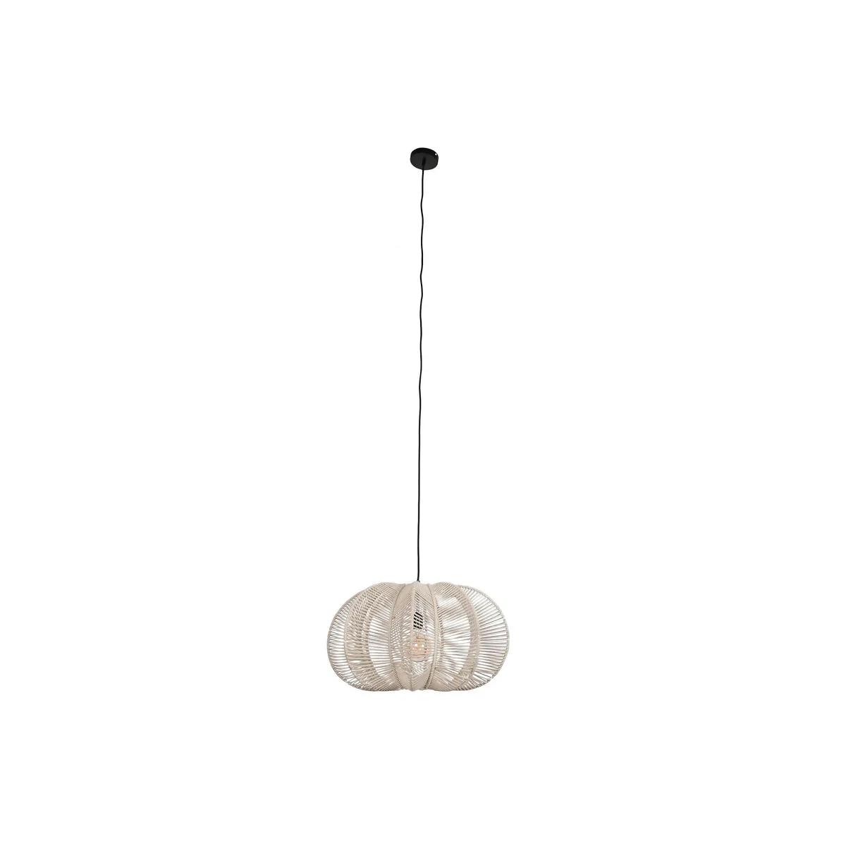 Lampadario Home ESPRIT Beige Corda 50 W 60 x 60 x 35 cm