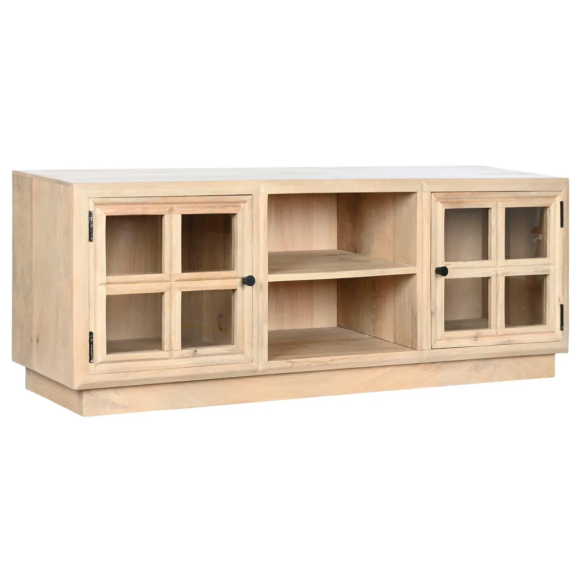 Mobile TV Home ESPRIT Naturale Cristallo Legno di mango 135 x 35 x 52 cm