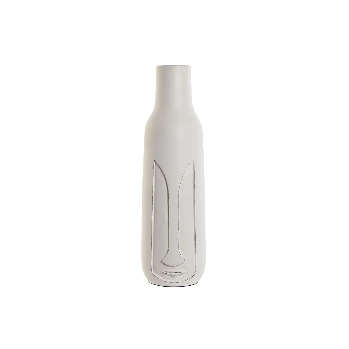 Vaso Home ESPRIT Bianco Legno di mango Moderno Viso 15 x 15 x 45 cm