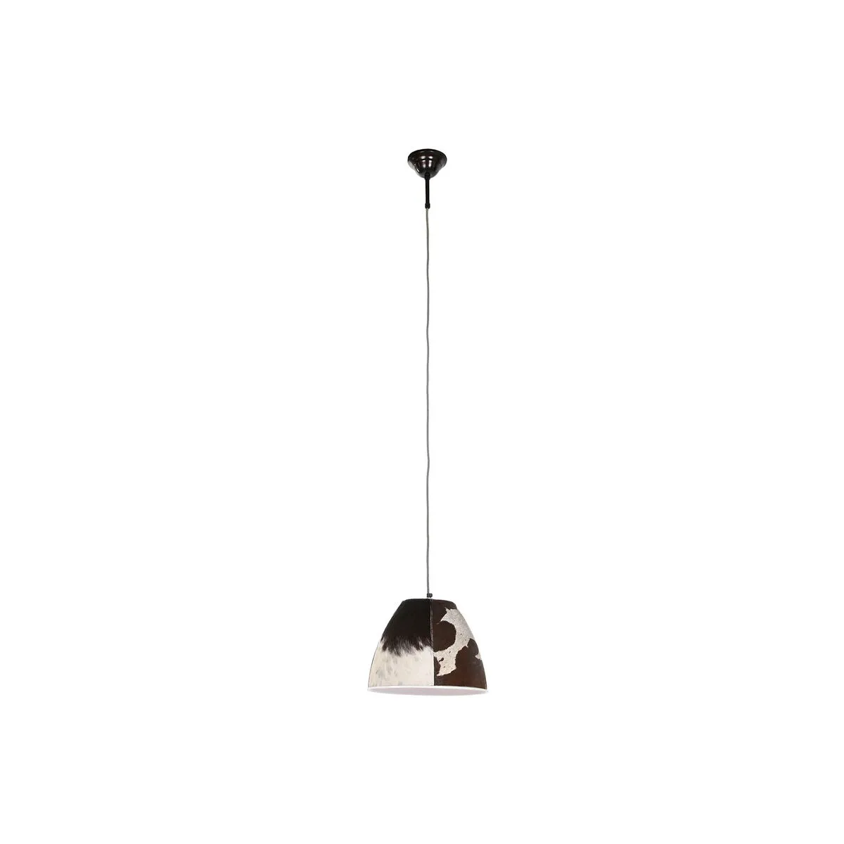 Lampadario Home ESPRIT Pelle Metallo 34 x 34 x 28 cm