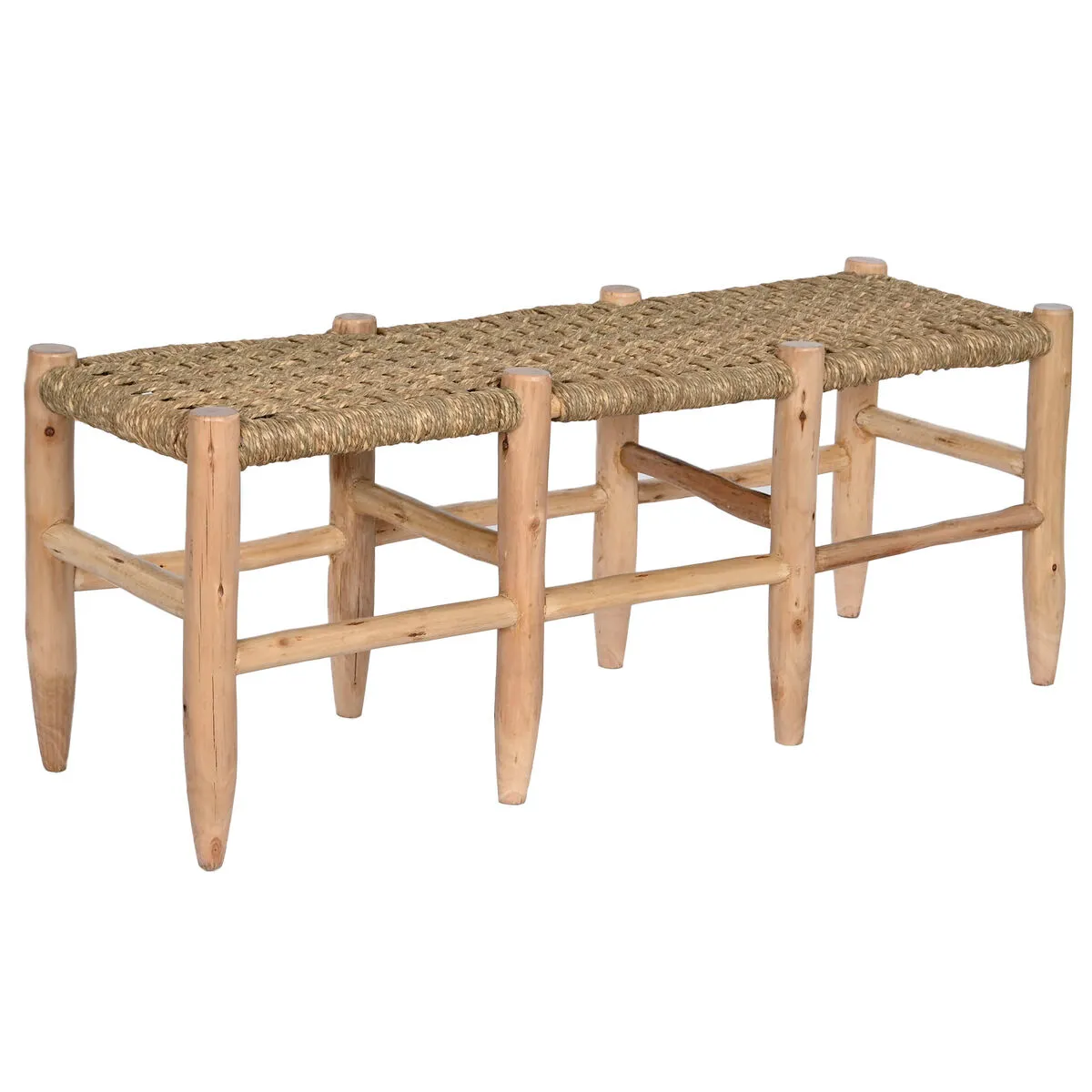 Panca Home ESPRIT Naturale Juta Legno 120 x 35 x 45 cm