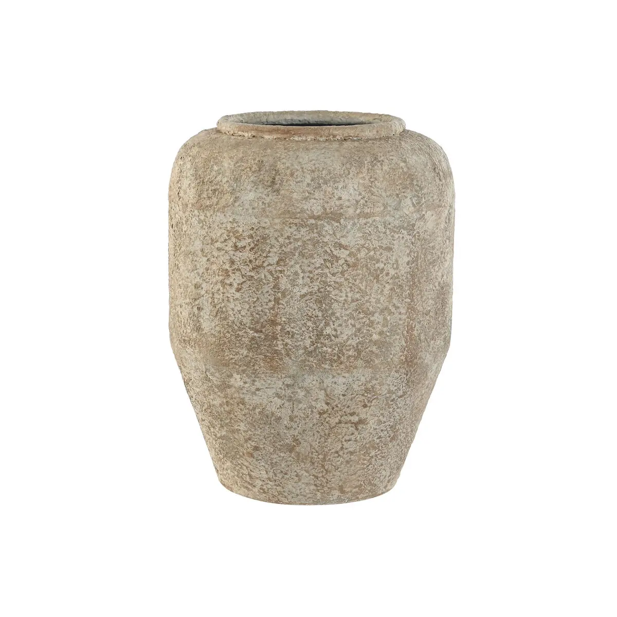 Vaso Home ESPRIT Bianco Marrone Metallo 23,5 x 23,5 x 30 cm