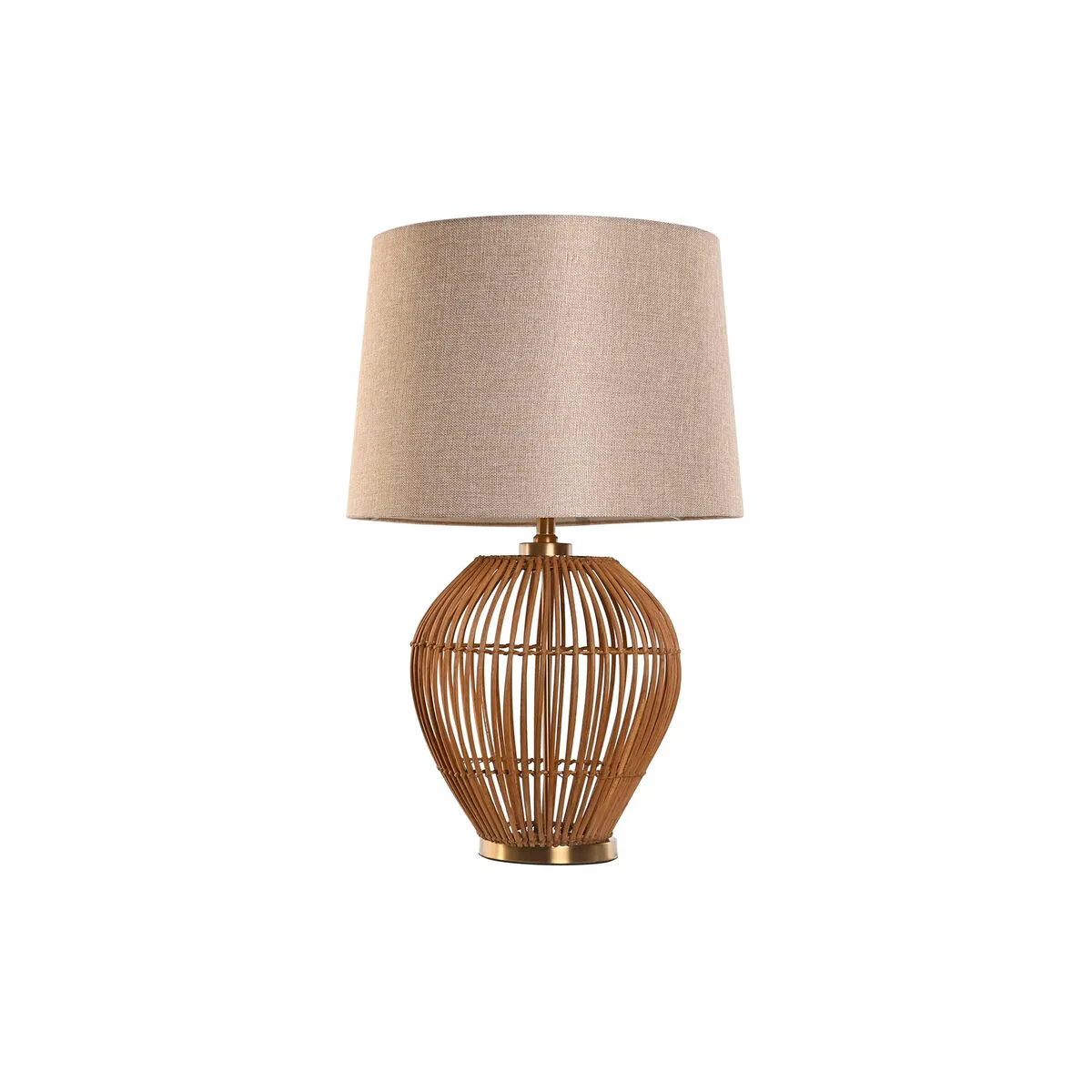 Lampada da tavolo Home ESPRIT Marrone Beige Dorato Naturale 50 W 220 V 43 x 43 x 67 cm