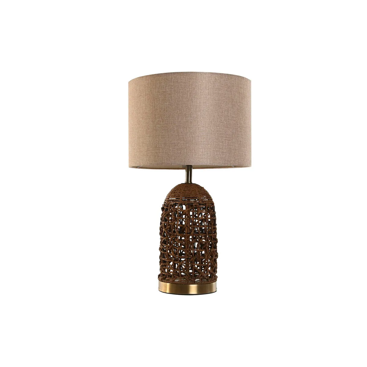 Lampada da tavolo Home ESPRIT Marrone Beige Dorato 50 W 220 V 33 x 33 x 56 cm