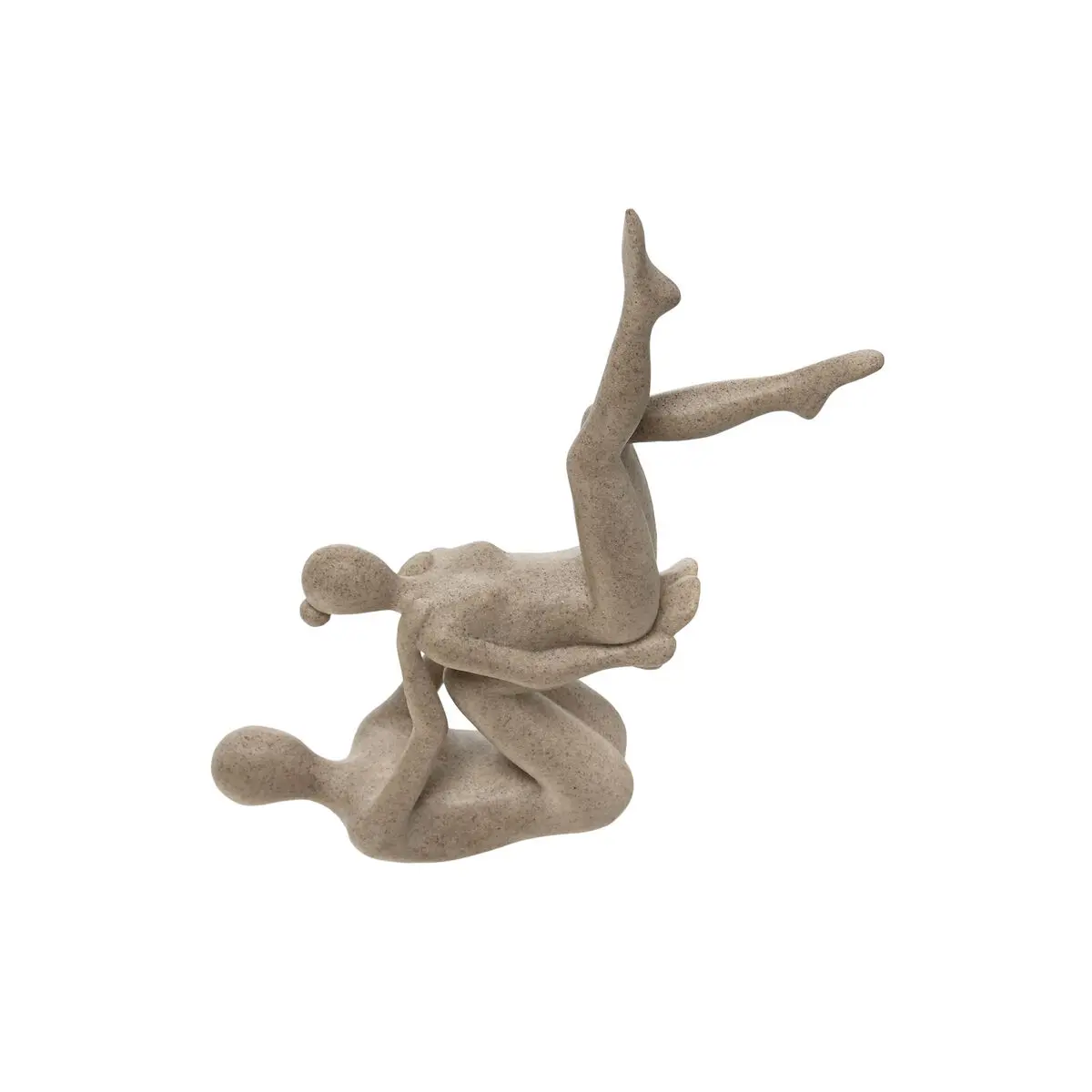 Statua Decorativa Home ESPRIT Beige Yoga 20 x 10 x 50 cm