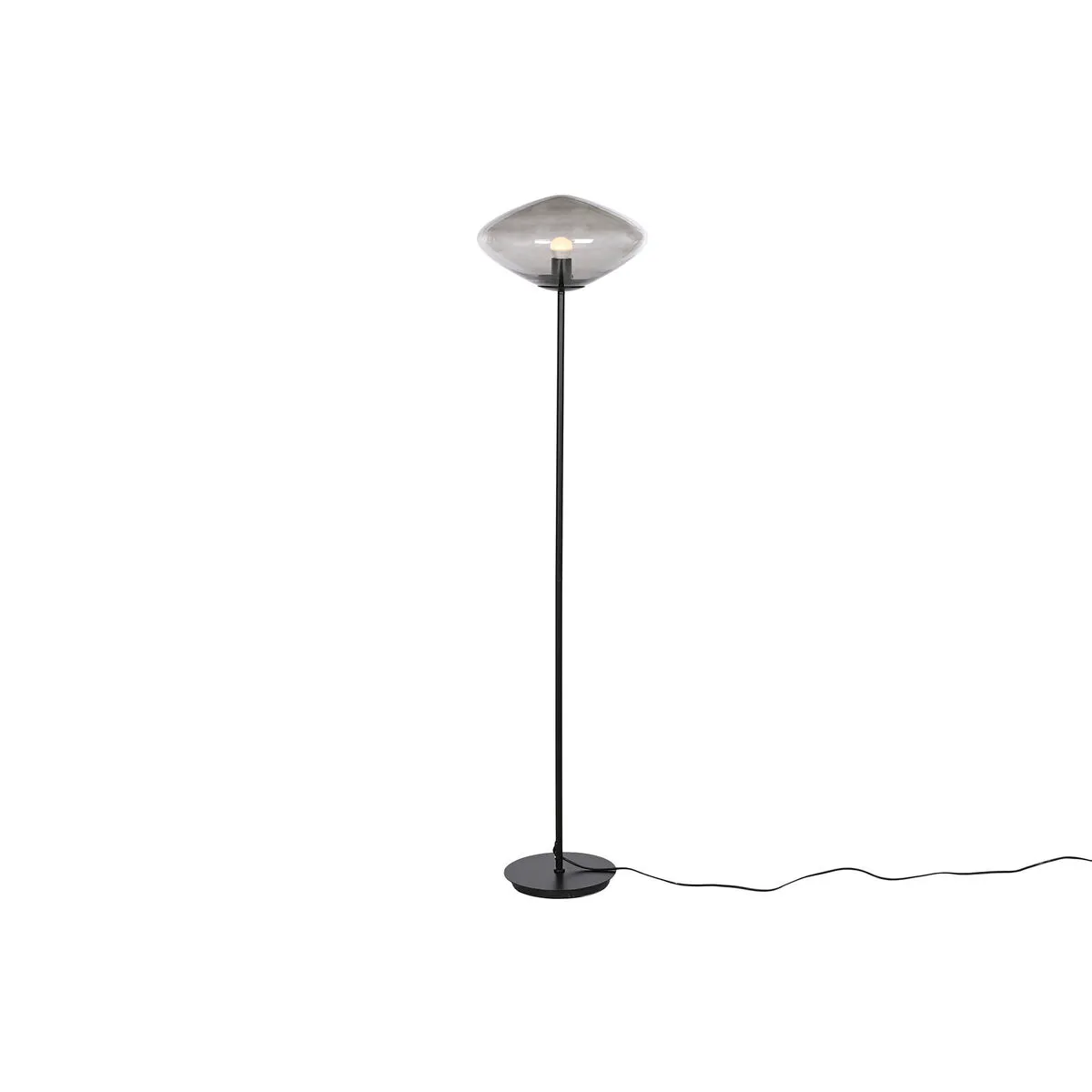 Lampada da Terra Home ESPRIT Grigio Metallo Cristallo 50 W 220 V 39 x 39 x 150 cm