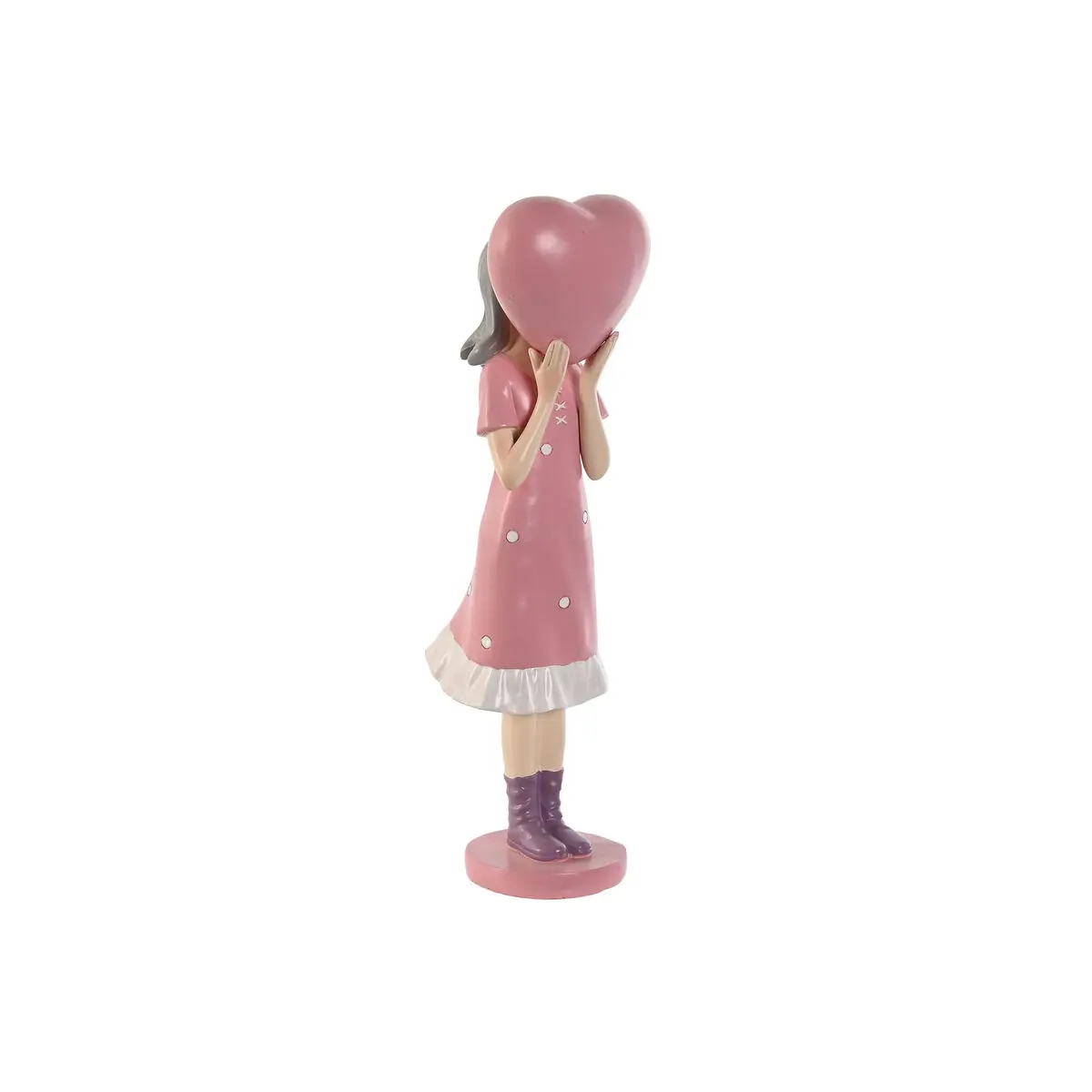 Statua Decorativa Home ESPRIT Rosa Malva chica 10 x 8,5 x 31 cm