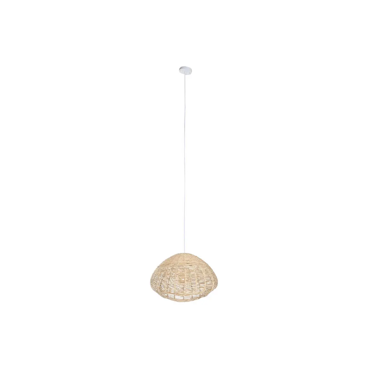 Lampadario Home ESPRIT Bianco Marrone Chiaro Metallo 55 x 43 x 28 cm