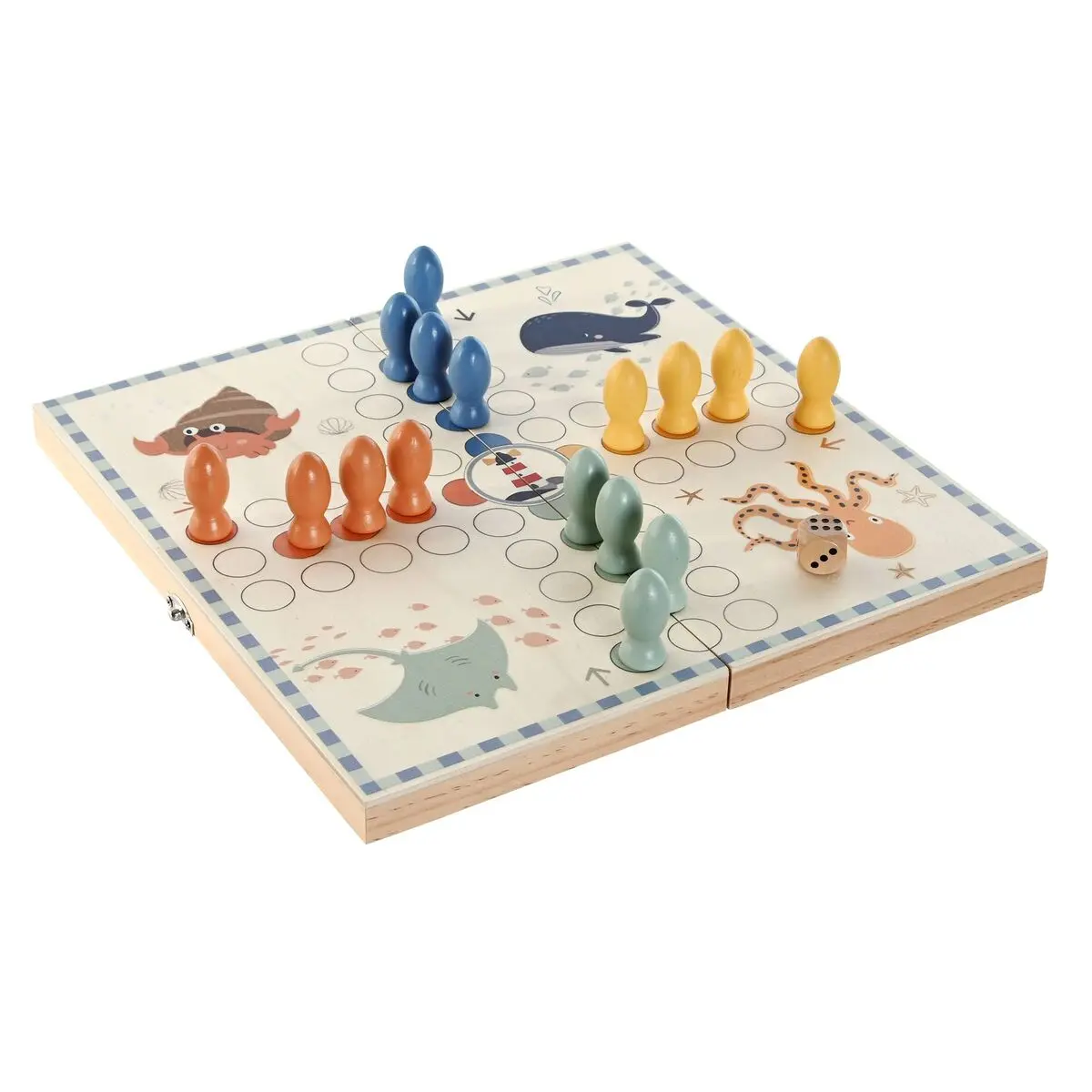 Parchis Home ESPRIT Legno 26 x 13 x 3,3 cm