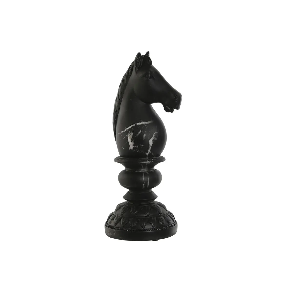 Statua Decorativa Home ESPRIT Nero Cavallo 13 x 13 x 33 cm