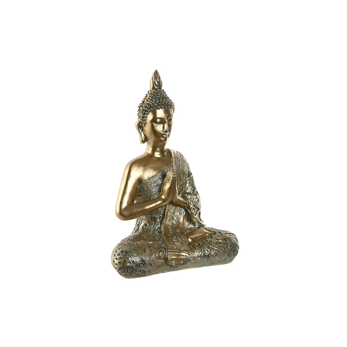 Statua Decorativa Home ESPRIT Dorato Buddha Orientale 29 x 16 x 37 cm