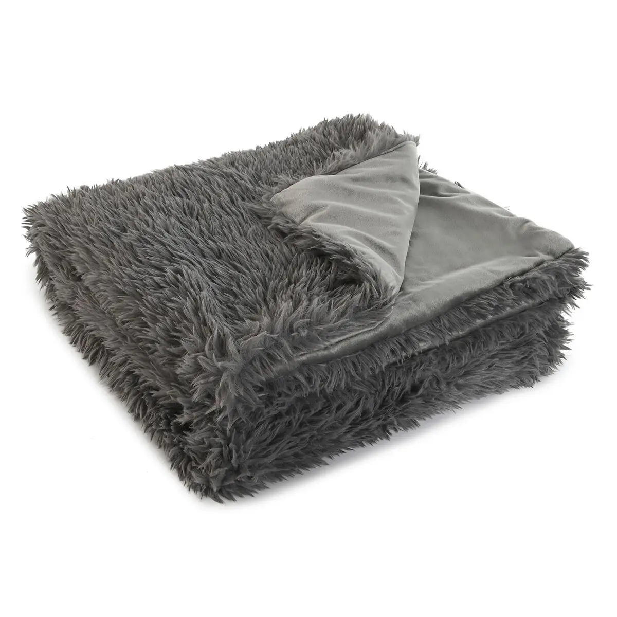 Coperta Home ESPRIT Grigio 130 x 170 cm