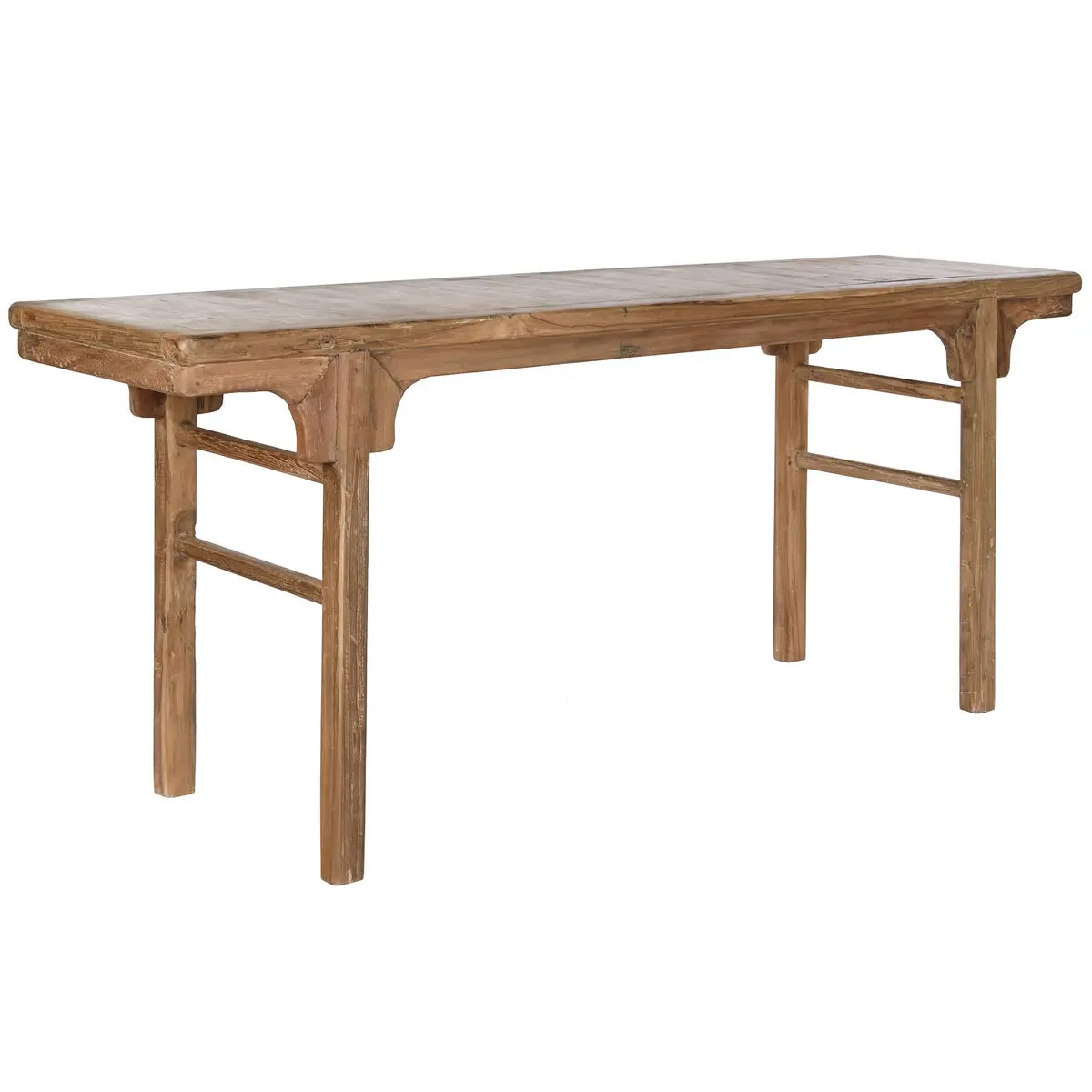 Tavolo aggiuntivo Home ESPRIT Marrone scuro teak 195 x 50 x 82 cm