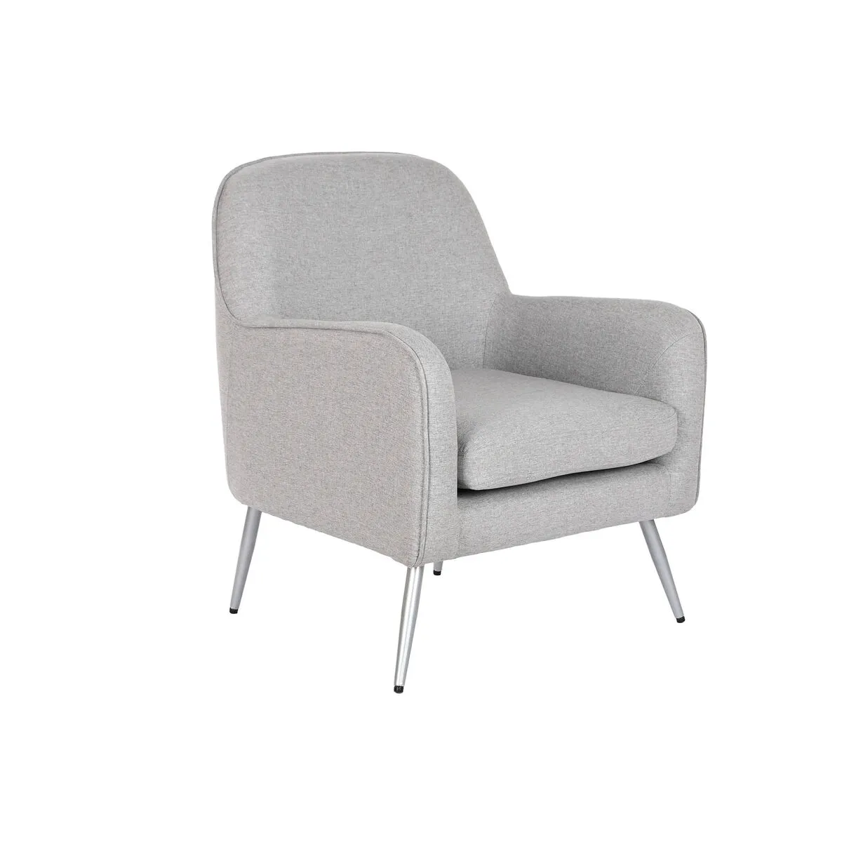 Poltrona Home ESPRIT Grigio Argentato 71 x 68 x 81 cm