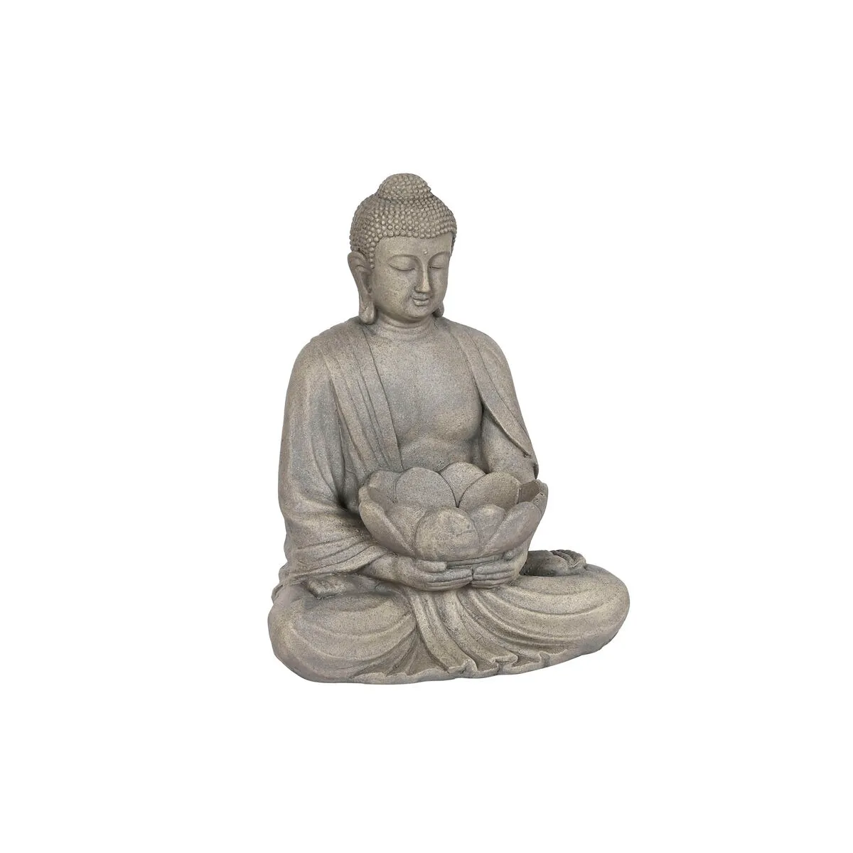 Statua Decorativa Home ESPRIT Grigio Buddha Orientale 40 x 31 x 50 cm