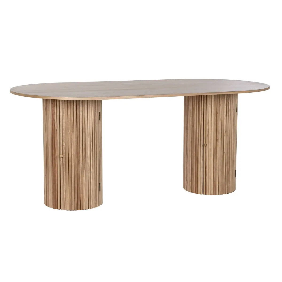 Tavolo da Pranzo Home ESPRIT Naturale Legno di paulownia Legno MDF 180 x 90 x 75 cm