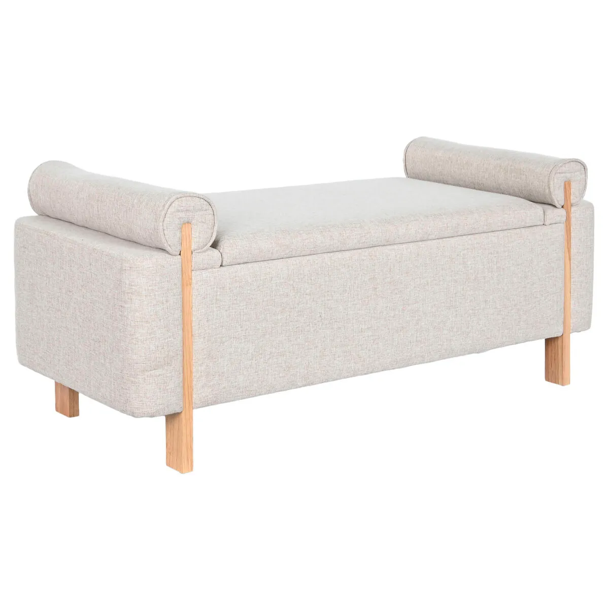 Panca Home ESPRIT Beige Dorato Pino 120 x 45 x 50 cm