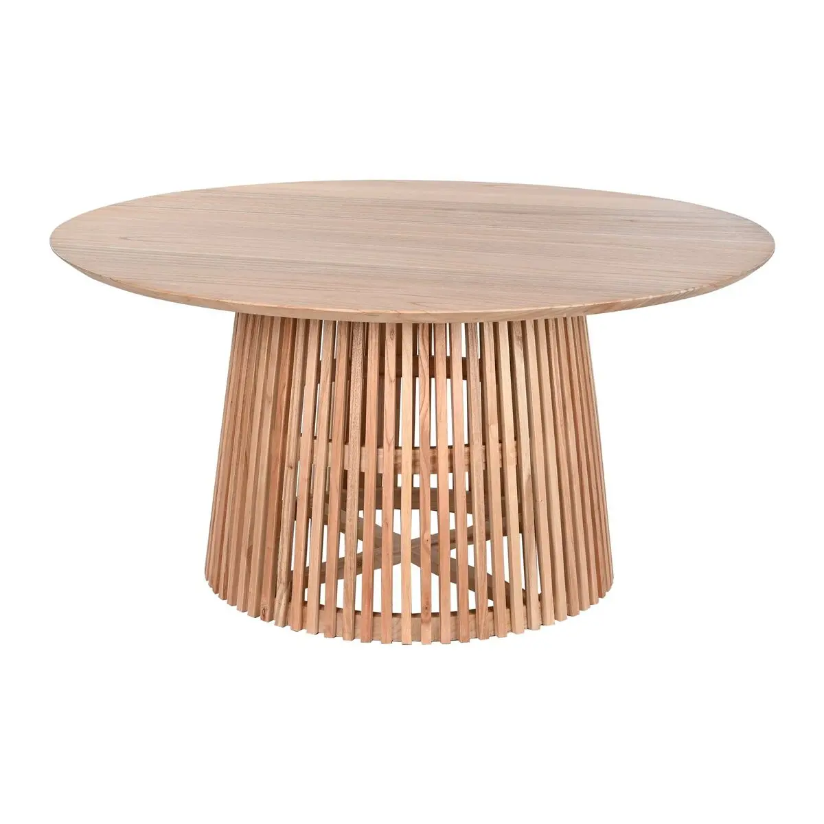 Tavolo da Pranzo Home ESPRIT Naturale legno di mindi 150 x 150 x 75 cm