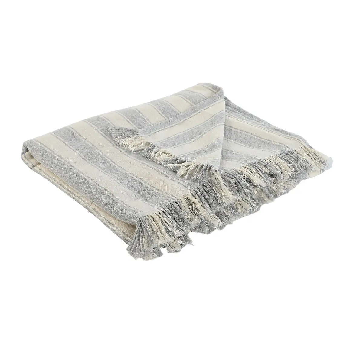 Coperta Home ESPRIT Grigio 150 x 250 cm