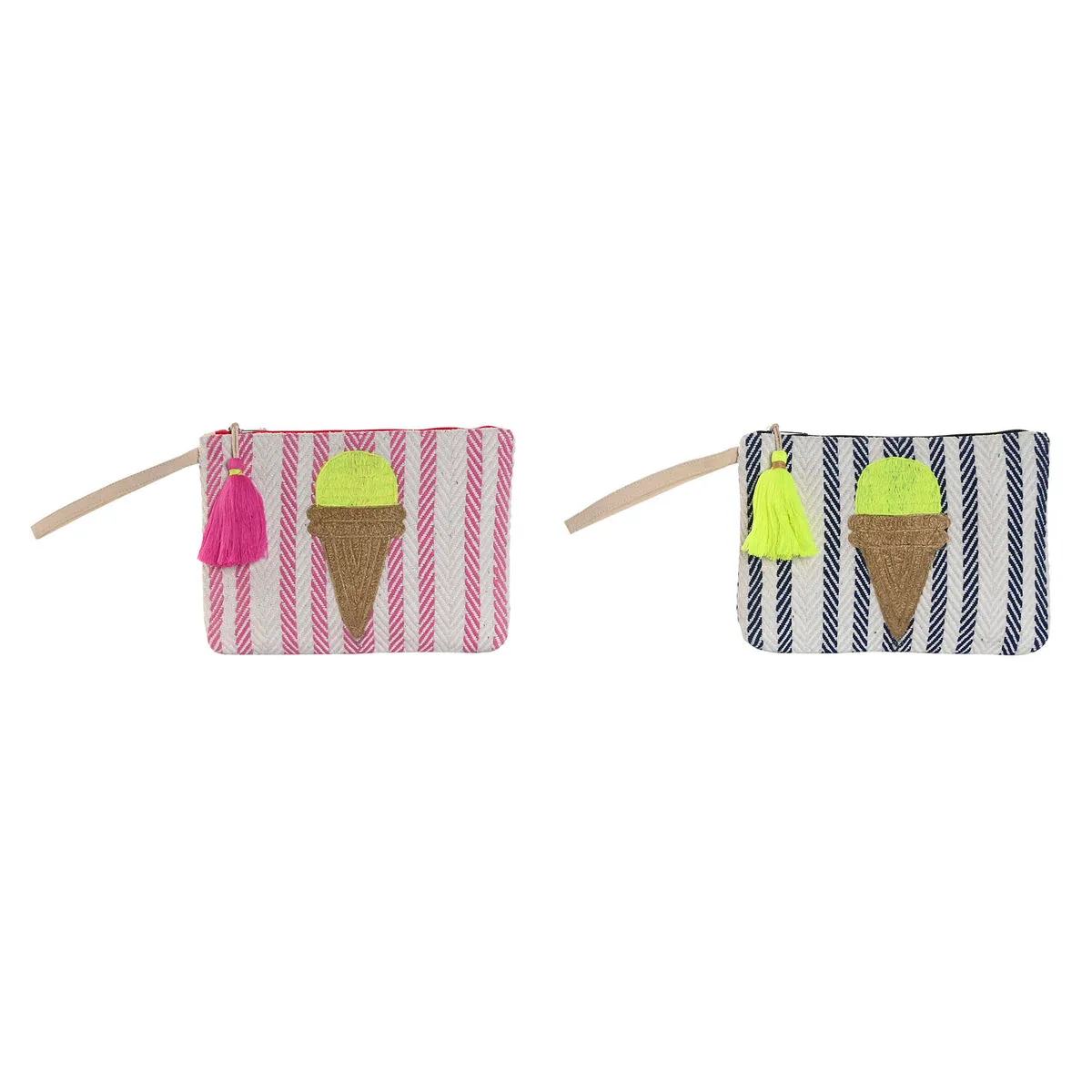 Necessaire Home ESPRIT Azzurro Rosa 26 x 2 x 19 cm (2 Unità)