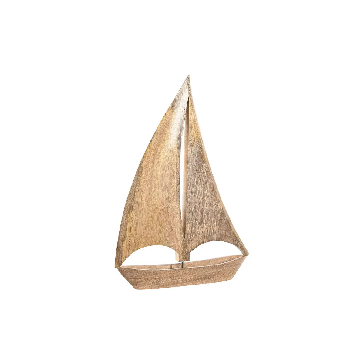 Statua Decorativa Home ESPRIT Naturale Barca a vela Marinaio 40 x 8 x 60 cm