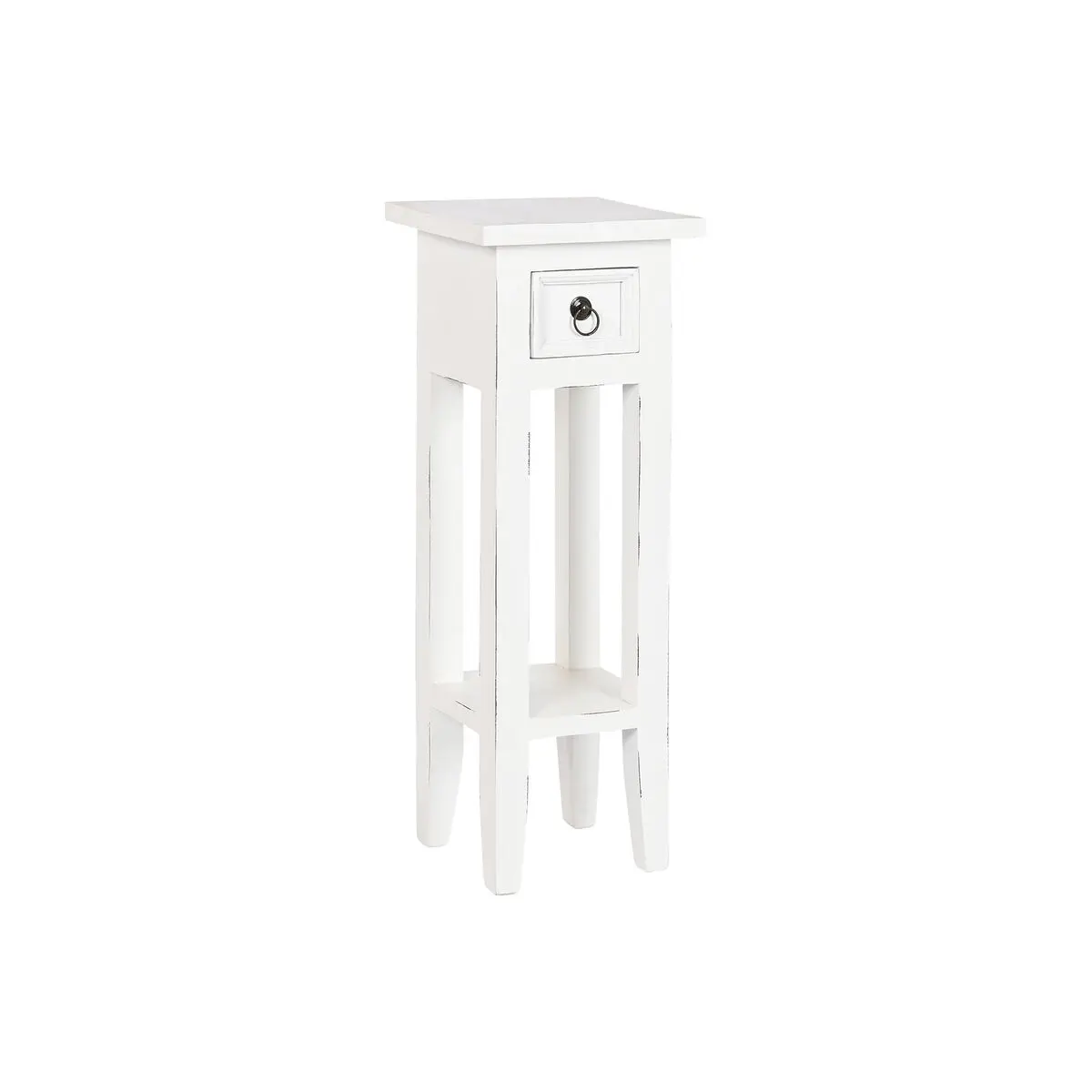 Tavolo aggiuntivo Home ESPRIT Bianco Legno 25 x 25 x 67 cm