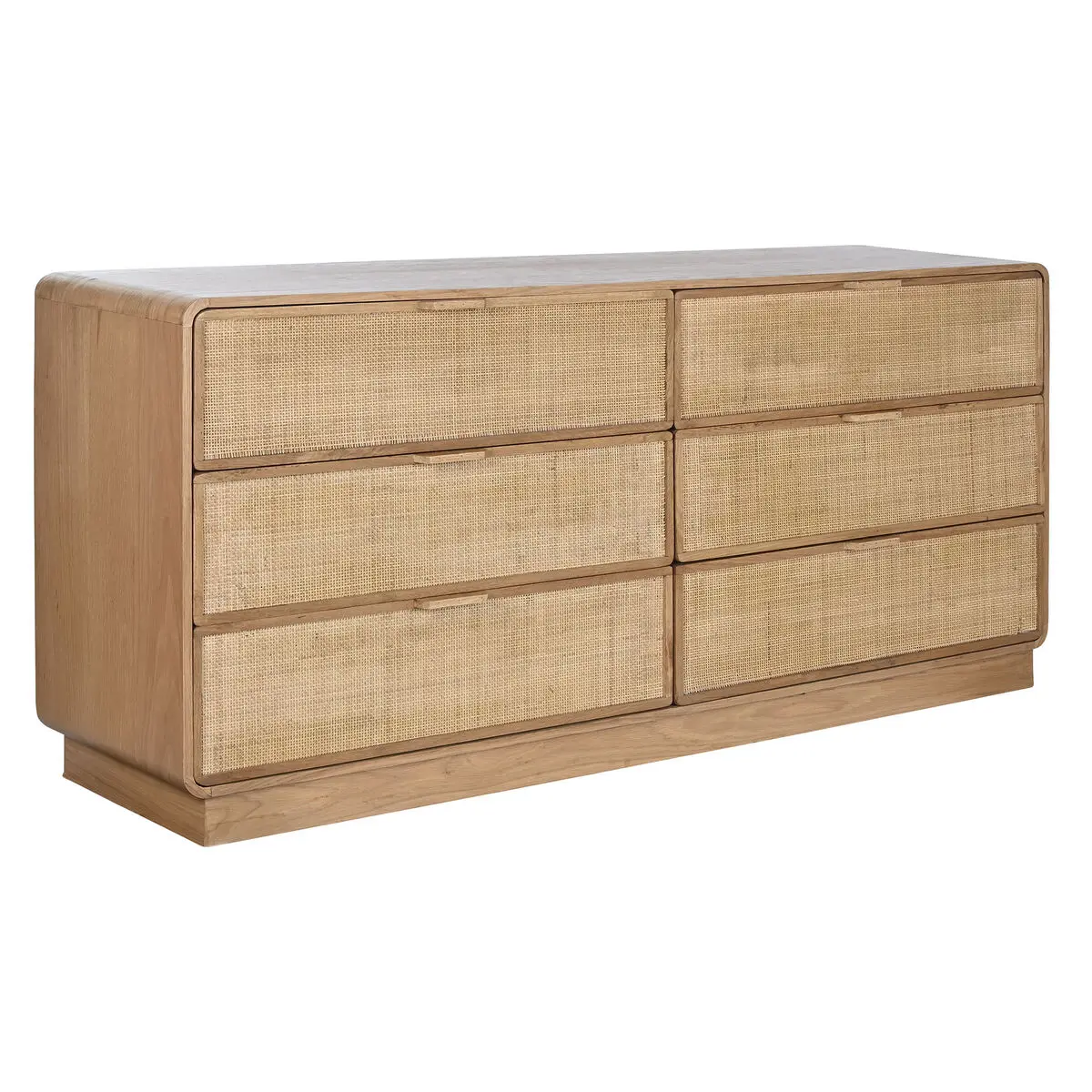 Cassettiera Home ESPRIT Naturale Rovere Tropicale 182 x 45 x 81 cm