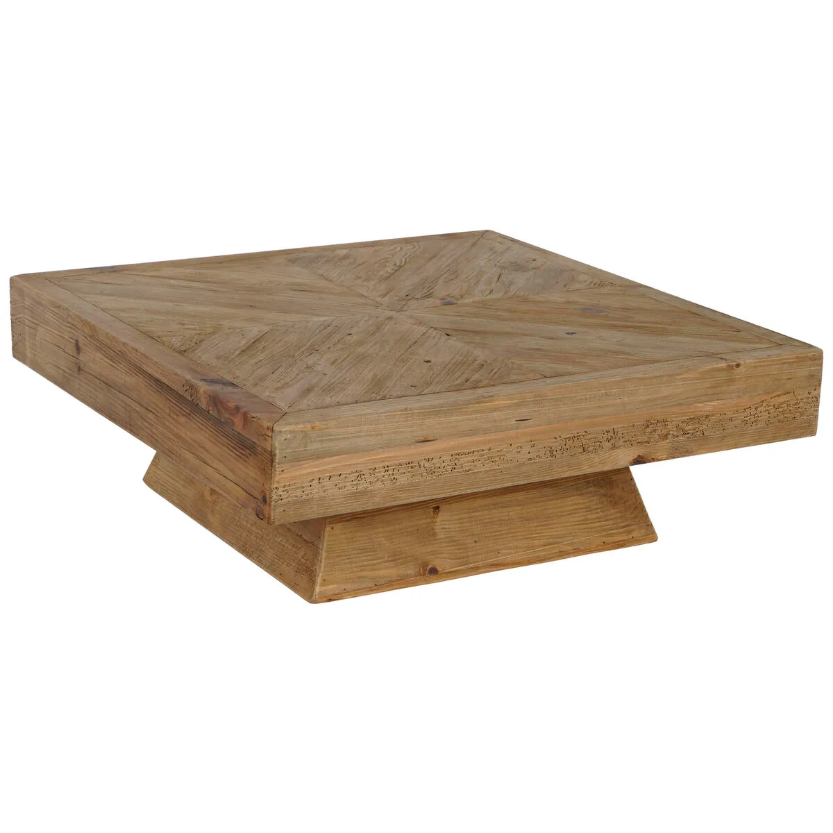 Tavolino da Caffè Home ESPRIT Marrone Legno di pino 100 x 100 x 36 cm