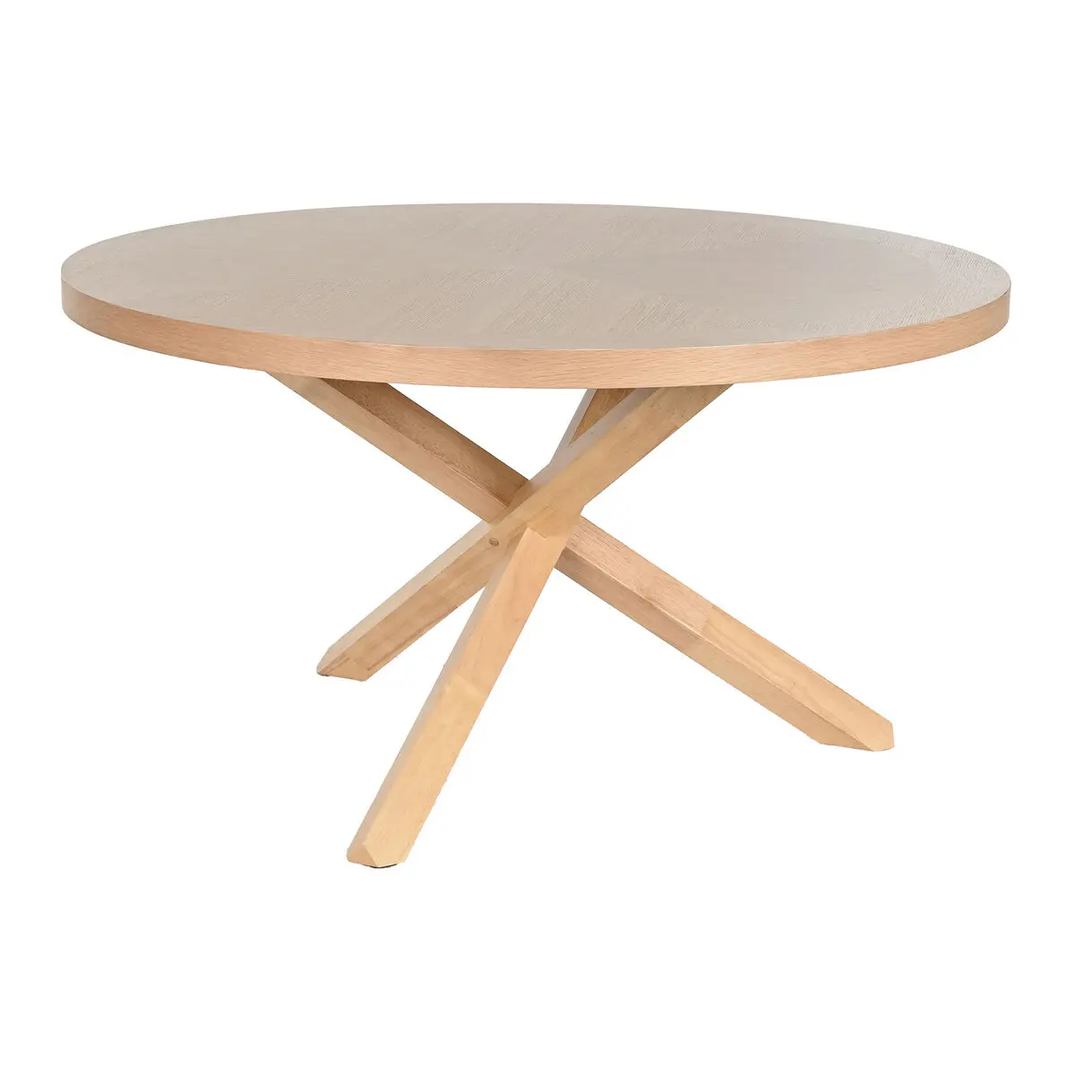 Tavolo da Pranzo Home ESPRIT Naturale Legno Caucciù 137 x 137 x 75 cm