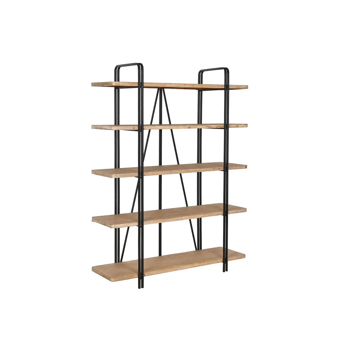 Scaffale Home ESPRIT Nero Legno Metallo 119,5 x 35,5 x 155 cm