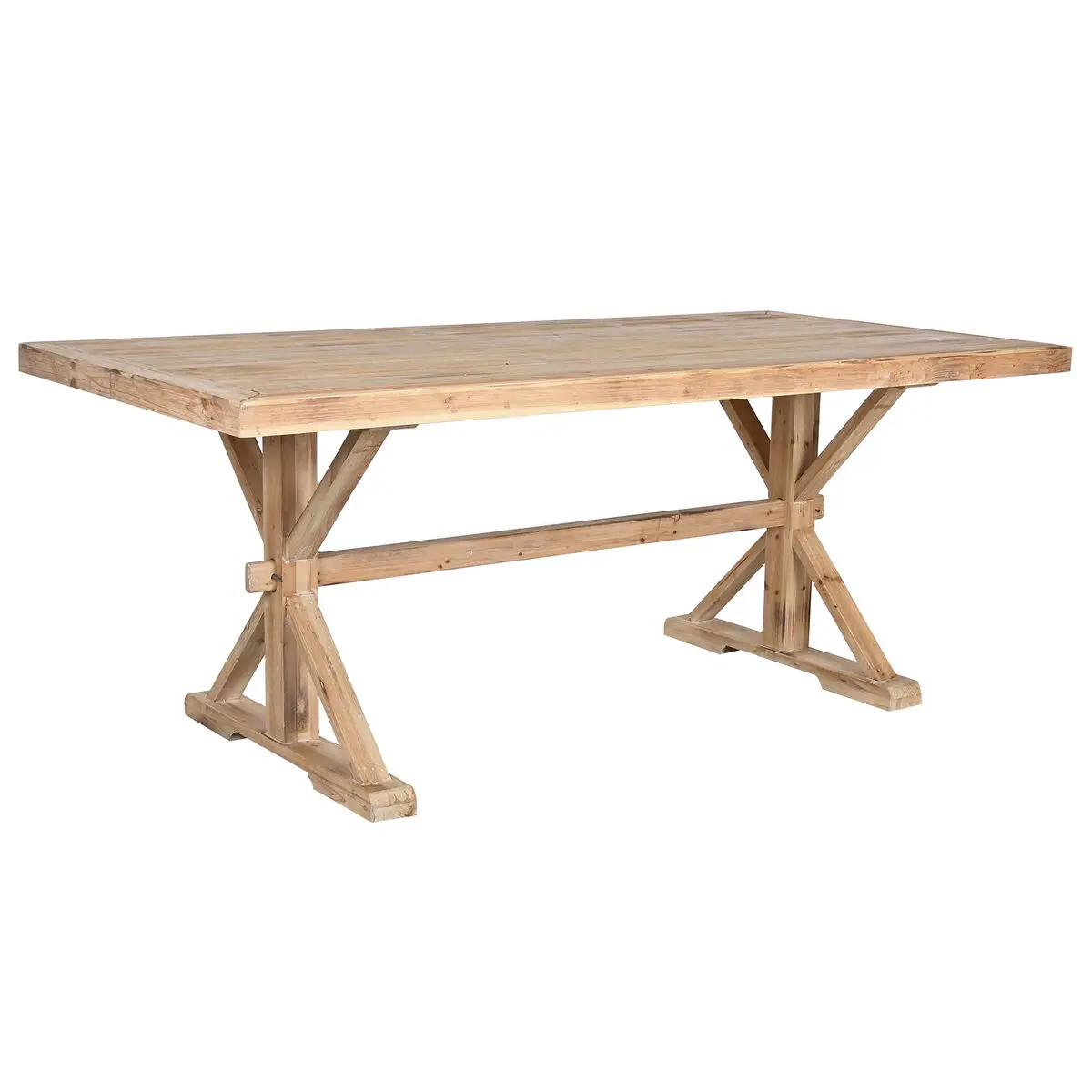 Tavolo da Pranzo Home ESPRIT Naturale Legno 200 x 100 x 80 cm