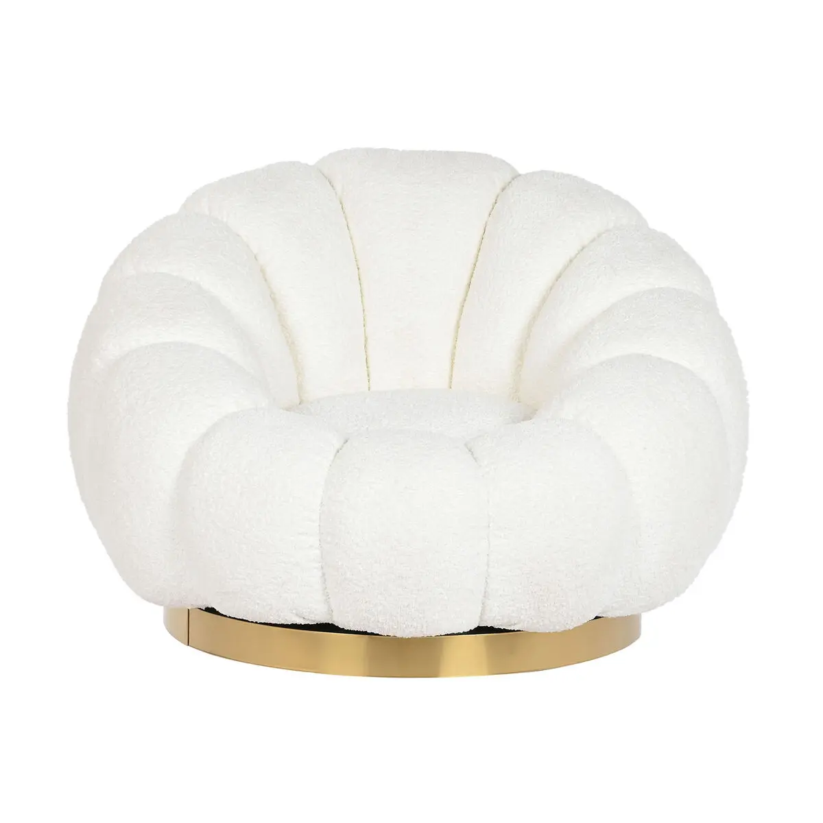 Poltrona Home ESPRIT Bianco Metallo 98 x 97 x 69 cm