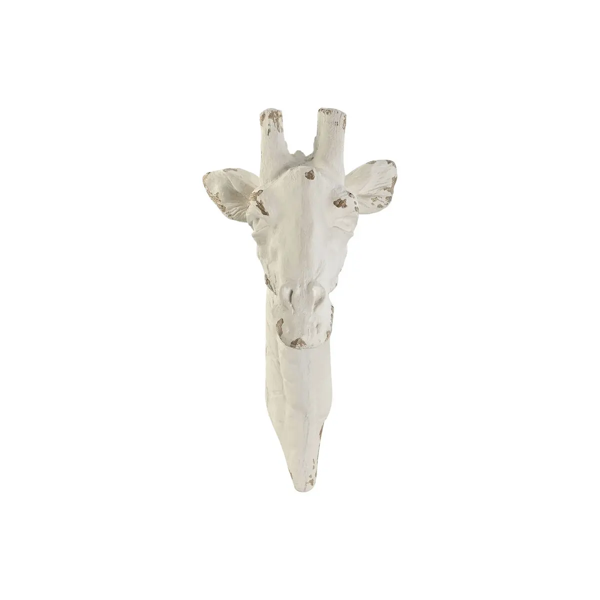 Decorazione da Parete Home ESPRIT Bianco Giraffa Decapaggio 28 x 42 x 53 cm