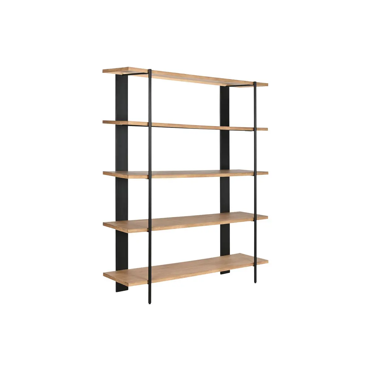 Scaffale Home ESPRIT Nero Metallo Abete 160 x 42,5 x 190 cm