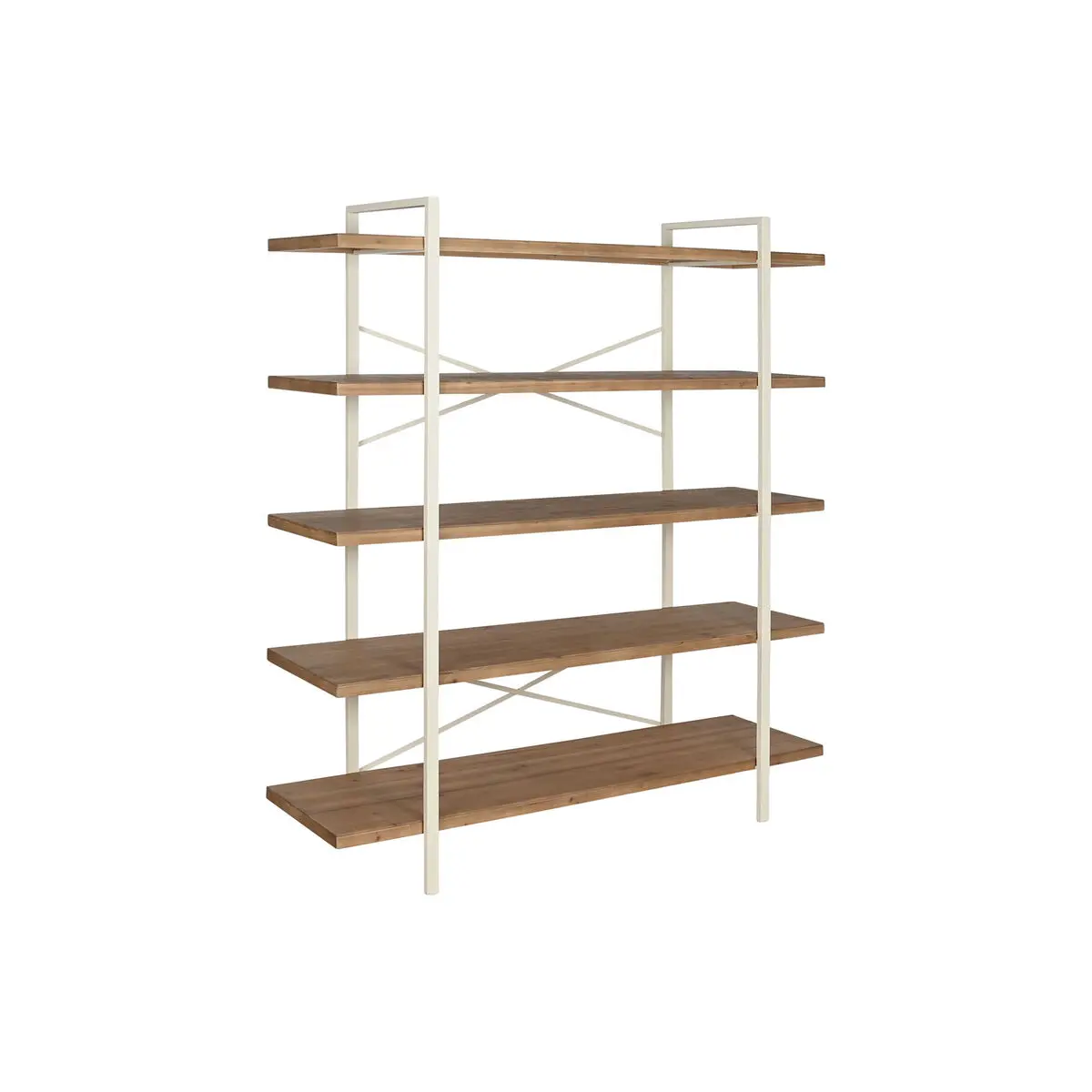 Scaffale Home ESPRIT Bianco Metallo Abete 150,5 x 44 x 170 cm