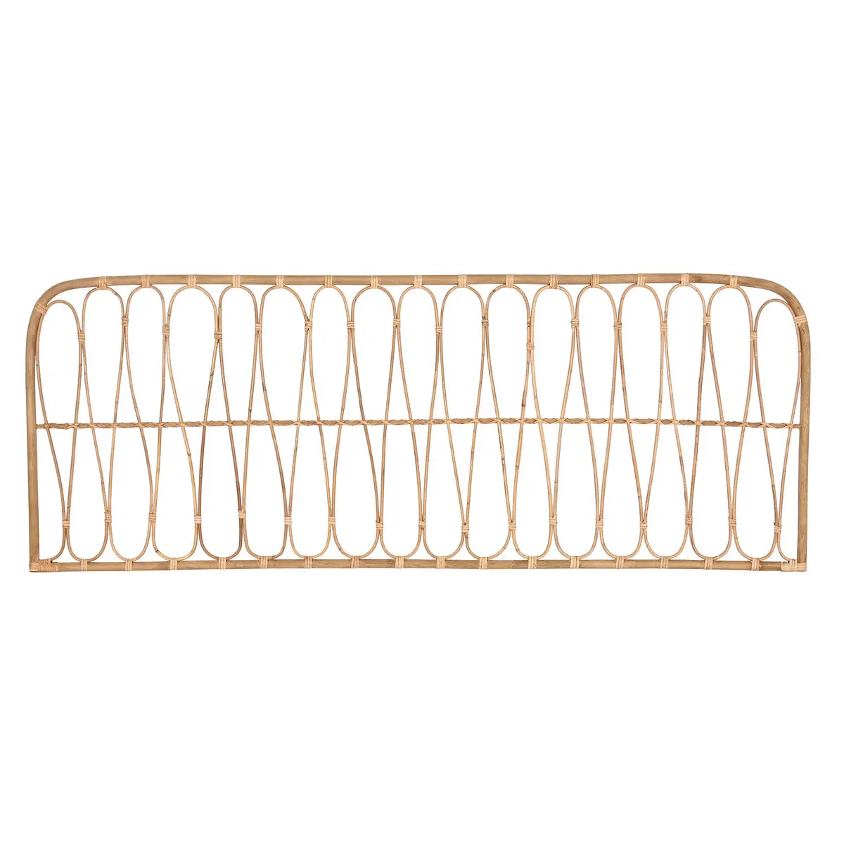 Testiera del Letto Home ESPRIT Bambù Rattan 160 x 2 x 60 cm