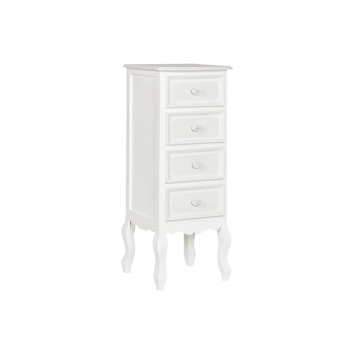 Cassettiera Home ESPRIT Bianco Legno Legno MDF Romantico 40 x 36 x 100 cm