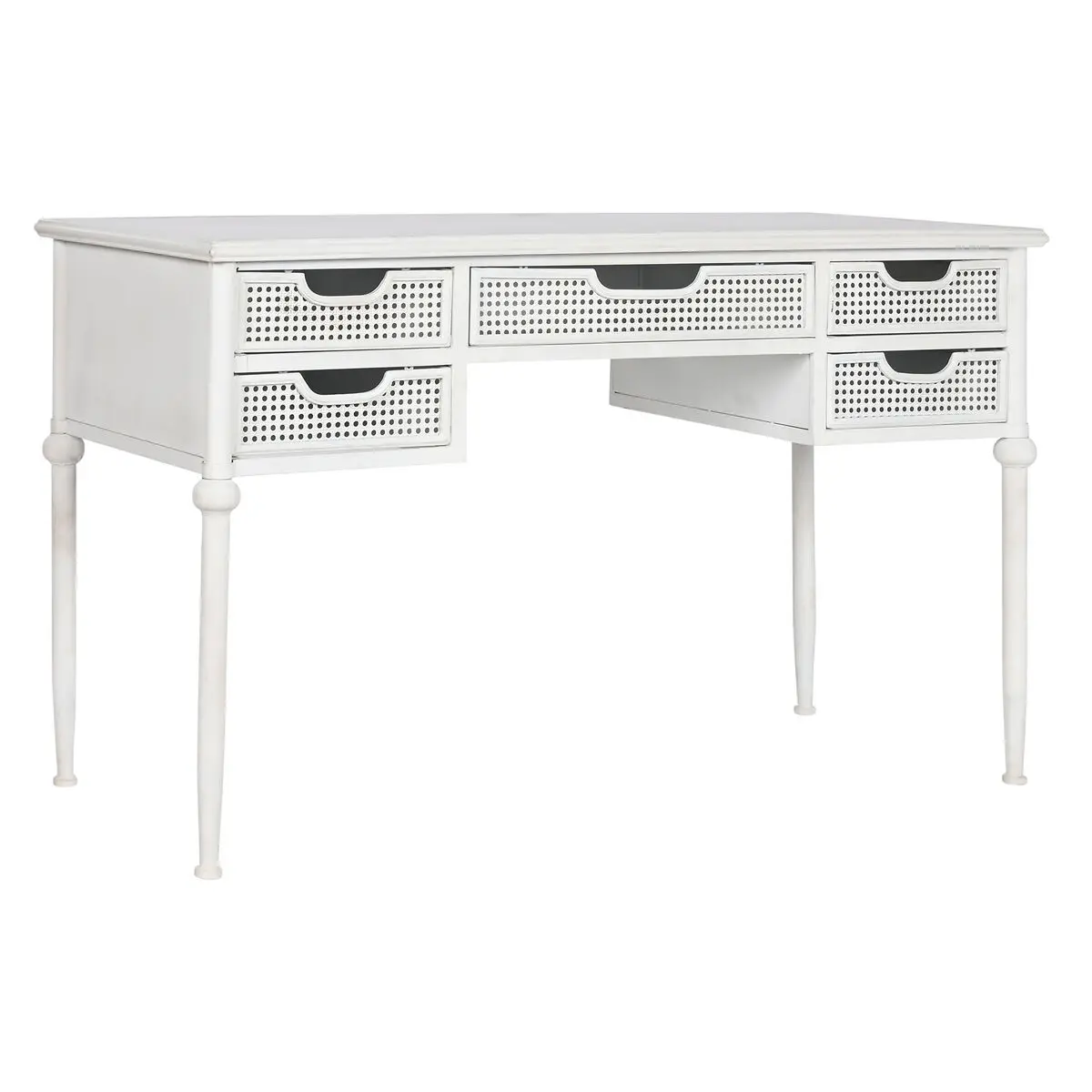 Scrivania Home ESPRIT Bianco Metallo 122 x 50 x 76 cm