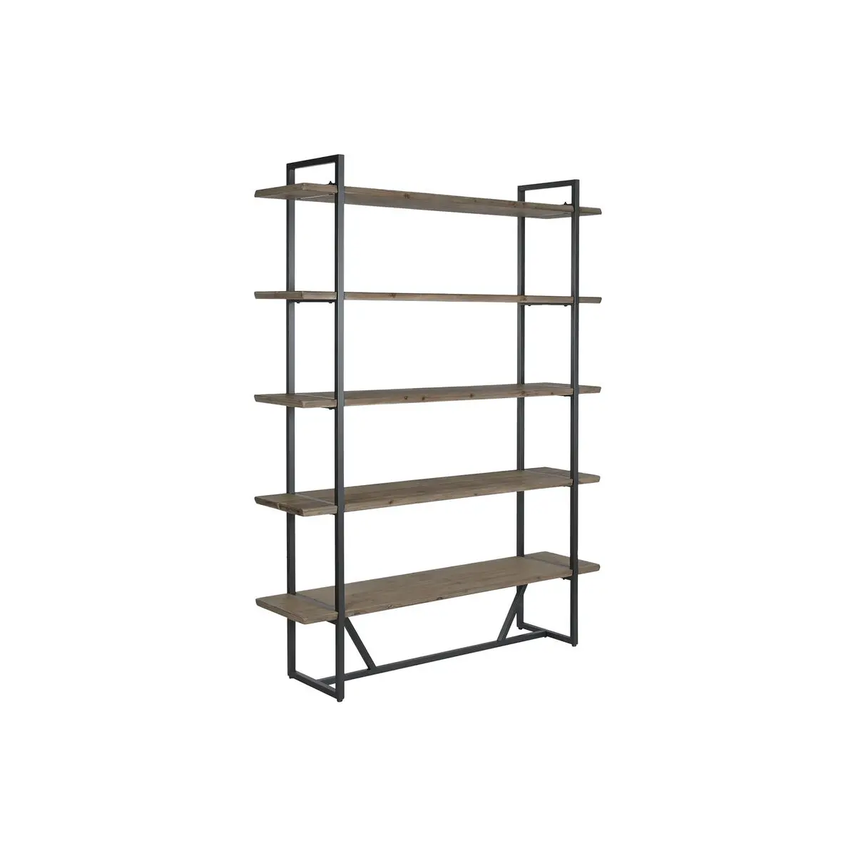 Scaffale Home ESPRIT Nero Metallo Abete 148 x 36,5 x 200 cm