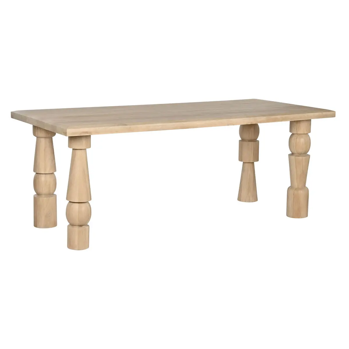 Tavolo da Pranzo Home ESPRIT Naturale Legno di mango 200 x 90 x 76 cm