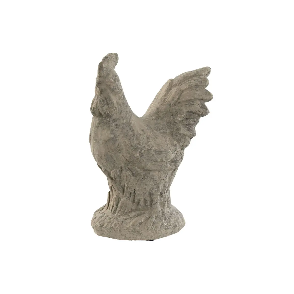 Statua Decorativa Home ESPRIT Grigio Gallina Finitura invecchiata 17 x 12 x 22 cm