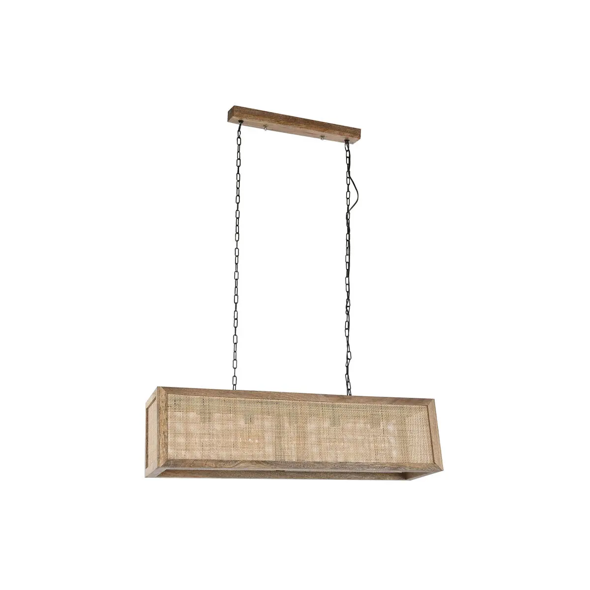 Lampadario Home ESPRIT Marrone Legno di mango 50 W 100 x 27 x 27 cm