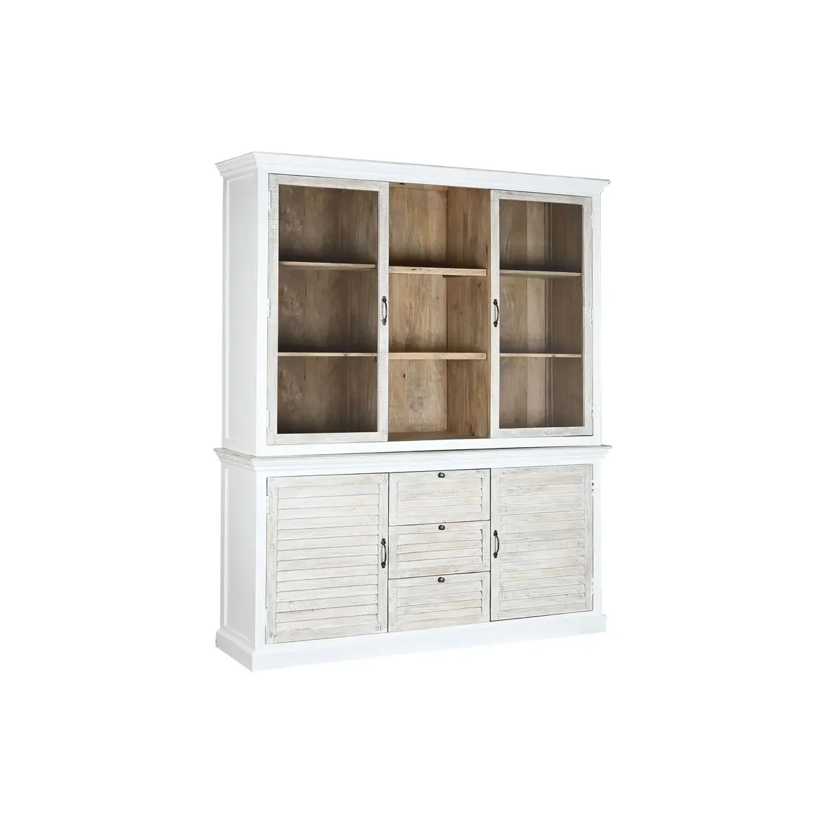 Stand Espositore Home ESPRIT Cristallo Legno di mango 180 x 45 x 220 cm