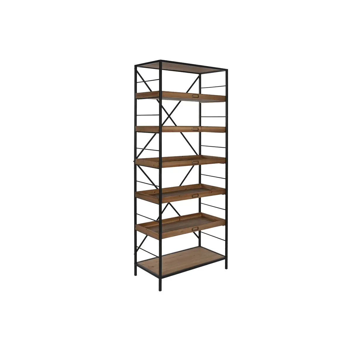 Scaffale Home ESPRIT Metallo Abete 80 x 41,5 x 199 cm