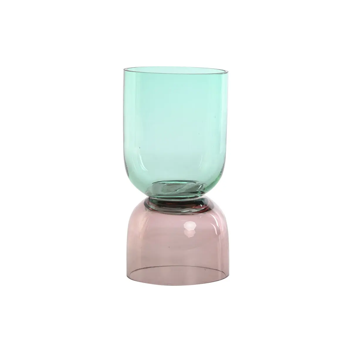 Vaso Home ESPRIT Bicolore Cristallo 10 x 10 x 21 cm