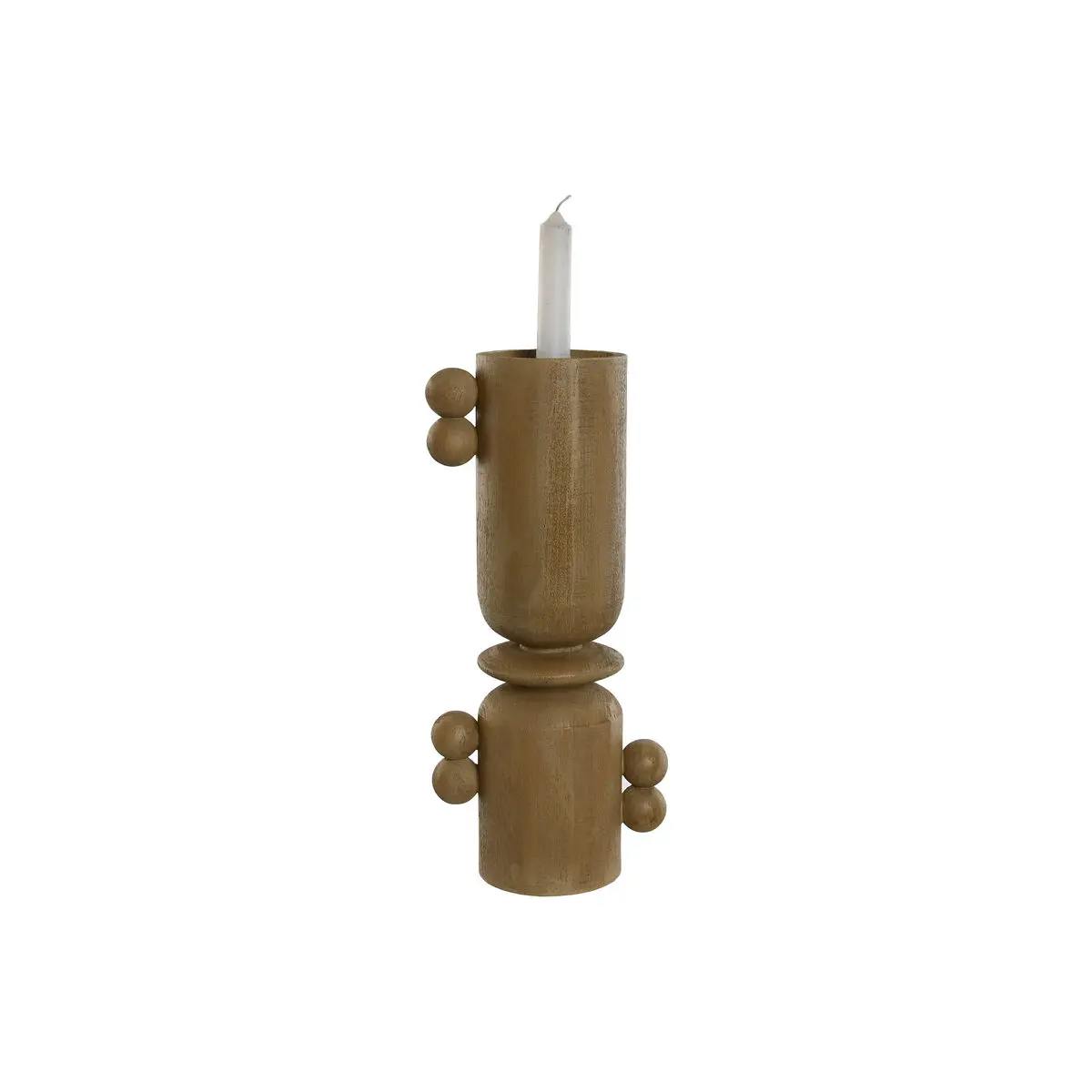 Candelabro Home ESPRIT Marrone Resina Legno 15 x 9,5 x 35 cm