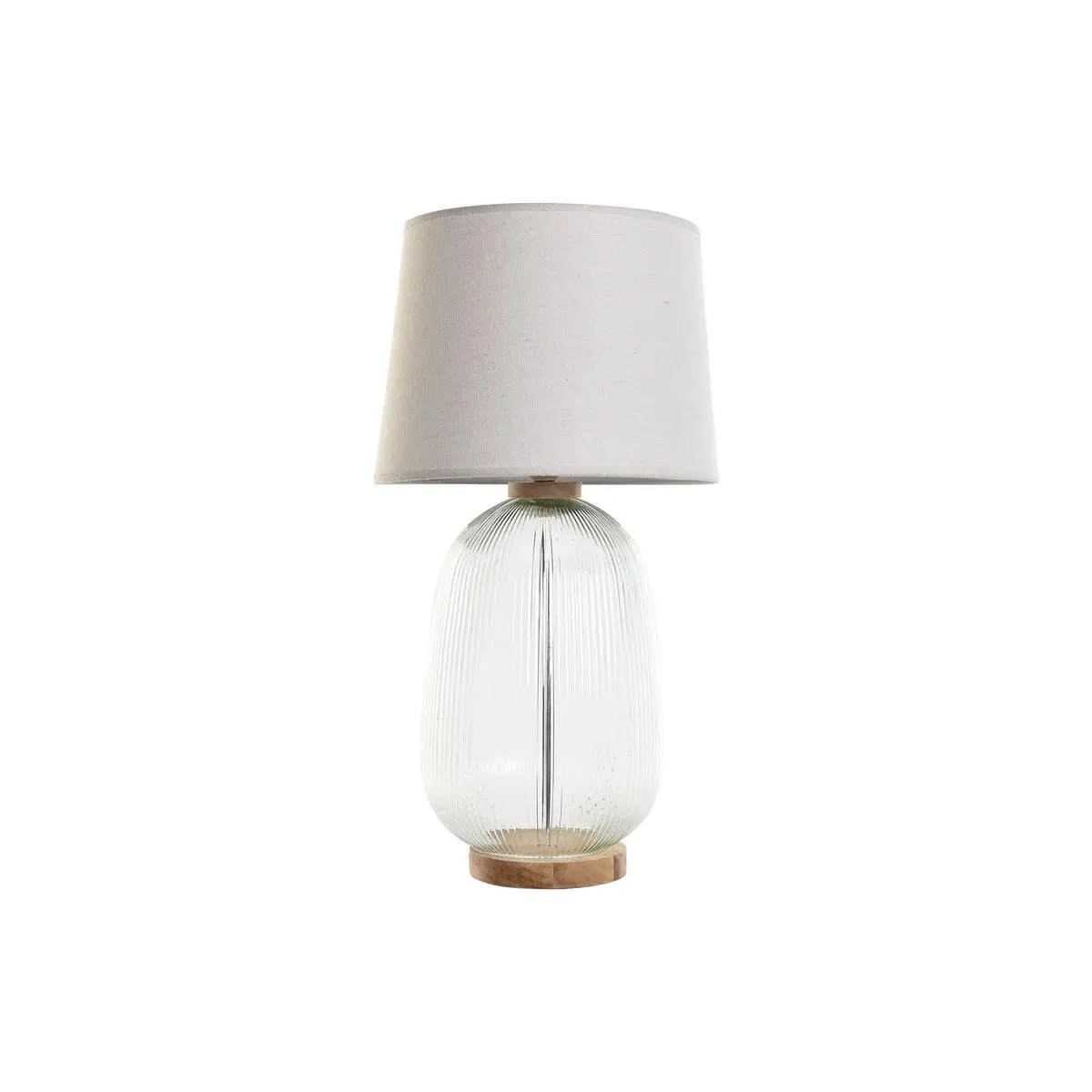 Lampada da tavolo Home ESPRIT Beige Legno Cristallo 50 W 220 V 32 x 32 x 61 cm