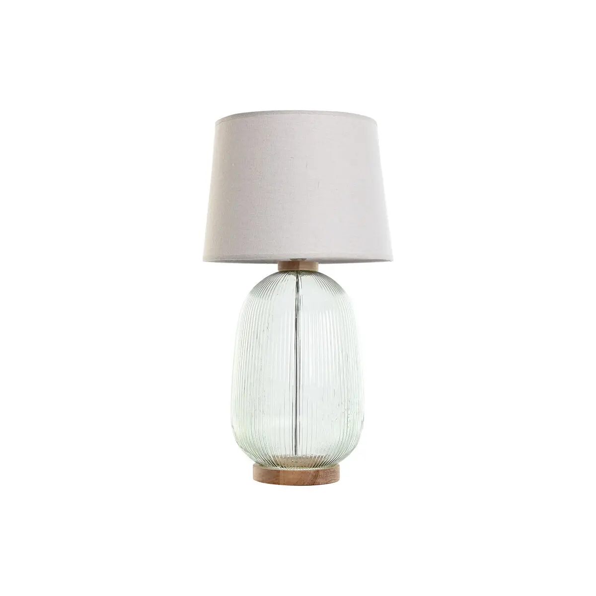 Lampada da tavolo Home ESPRIT Verde Beige Legno Cristallo 50 W 220 V 32 x 32 x 61 cm