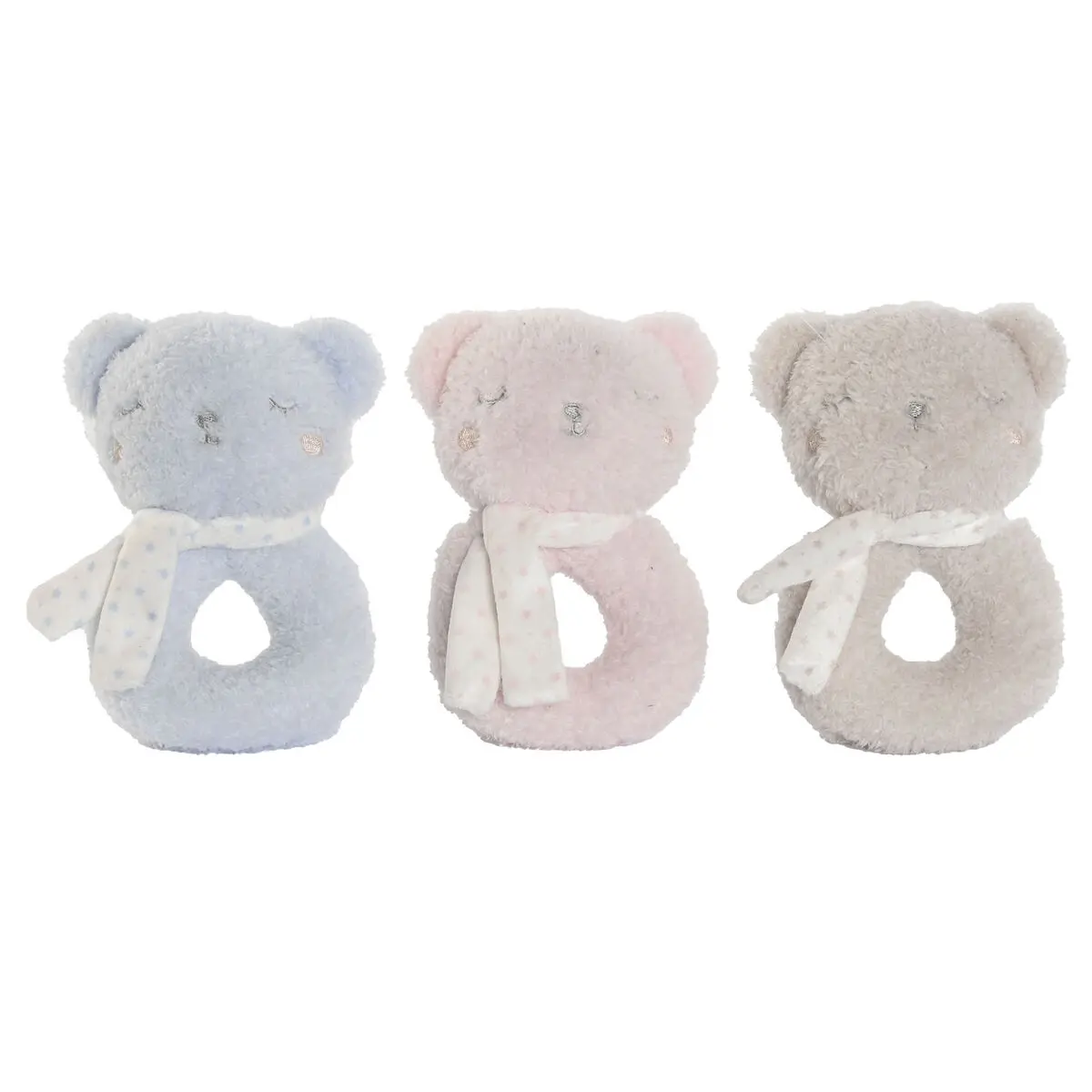 Peluche con Sonagli Home ESPRIT 12 x 7 x 17 cm (3 Unità)