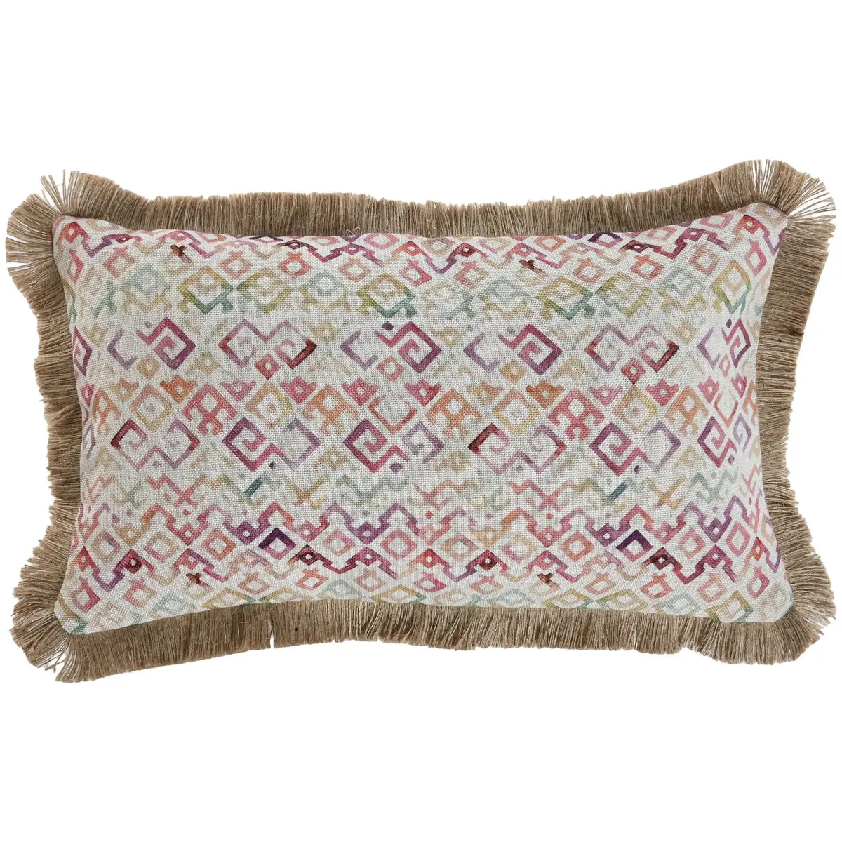 Cuscino Home ESPRIT Frange Tropicale 50 x 30 cm